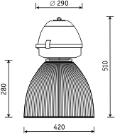 Технические характеристики светильника HBP