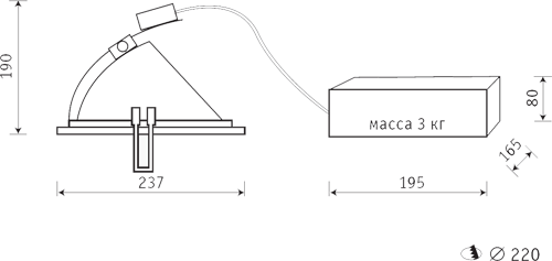 Технические характеристики светильника Параметры светильника DLZ с металлогалогеной лампой