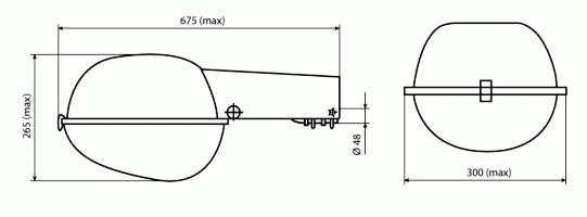Технические характеристики светильника РКУ02