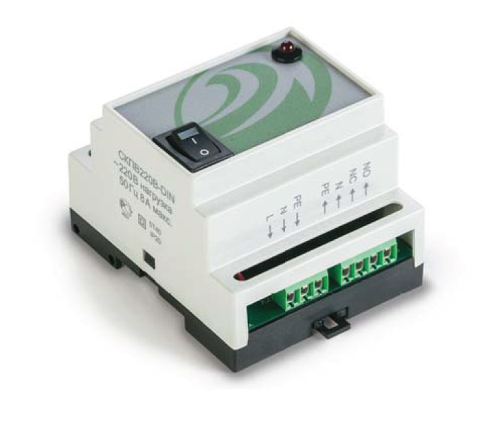 Контроллер СКПВ220В-DIN для систем контроля протечек воды
